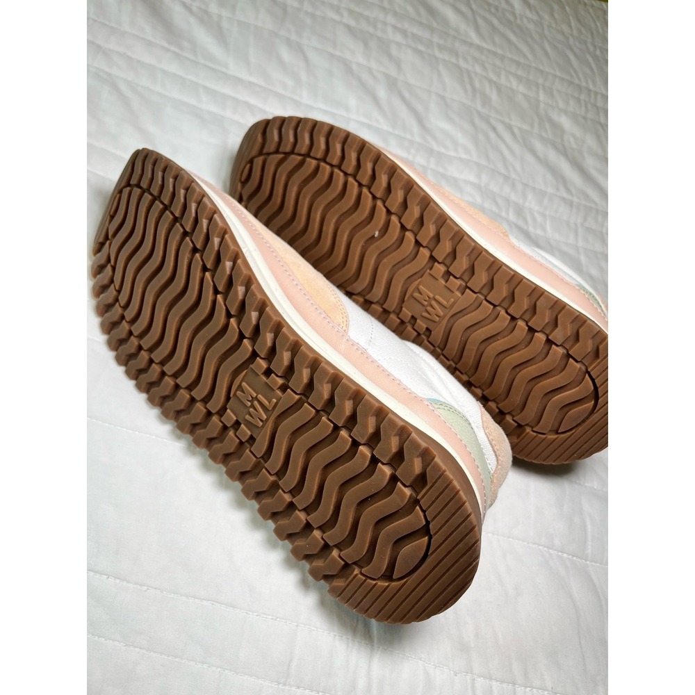 Madewell Colorblock Sneakers Women 9 Neutral Casual‎ Everyday Lace Up Shoes - Picture 8 of 13